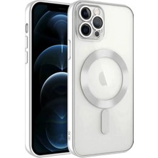 Homestead Newface Apple iPhone 13 Pro Kılıf Kross Magneticsafe Kapak - Gümüş