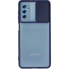 Homestead Newface Samsung Galaxy M52 5g Kılıf Palm Buzlu Kamera Sürgülü Silikon - Lacivert