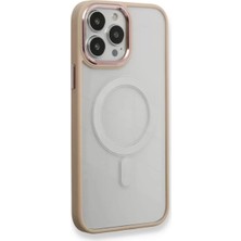 Homestead Newface Apple iPhone 13 Pro Kılıf Room Magneticsafe Silikon - Pudra