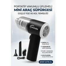 Teknoparkx Portatif Oto Süpürgesi Mini Araç Içi El Süpürgesi Kompakt Temizlik Cihazı Modeli TKNPX-4342