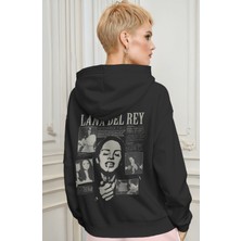 Sevbano Lana Del Rey Şarkıcı Sırt Baskılı Unisex Oversize Premium Hoodie