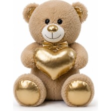 Pufu Toys 35 cm Parlak Kalpli Ayıcık Peluş Oyuncak