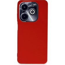 Homestead Newface Infinix Hot 40I Kılıf First Silikon - Kırmızı
