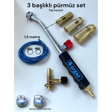 MOOD CLASS 3 Başlıklı Pürmüz Set Altın Gümüş Eritme Lehim Yapıştırma Karartma Kısa Mesafe Güçlü Alev Geniş Piknik Tüplere Uyumlu