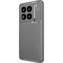 Homestead Newface Xiaomi Mi 15 Pro Kılıf Auto Focus Karbon Kapak - Gri