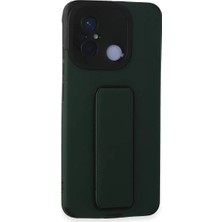 Homestead Newface Xiaomi Redmi 12C Kılıf Mega Standlı Silikon - Yeşil