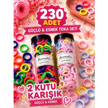 Zuum Accessories 2li Büyük Boy Kutuda Renkli  Tüp Toka , Lastik Toka , Çocuk Tokası