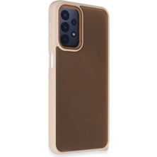 Homestead Newface Samsung Galaxy A23 4g Kılıf Elegant Kapak - Pudra