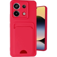 Homestead Newface Xiaomi Redmi Note 13 Pro 5g Kılıf Kelvin Kartvizitli Silikon - Kırmızı