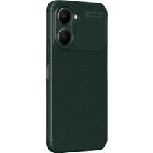 Homestead Newface Vivo Y18 Kılıf Auto Focus Karbon Kapak - Koyu Yeşil