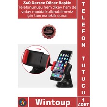 Wintoup #telefontutucu Sürüş Güveni Navigasyon Destekli Araç Içi Torpido Cam Vakumlu Kısa Boy Telefon Tutucu