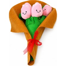 Pufu Toys Gülümseyen Lale Buketi Peluş Oyuncak