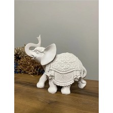 Ham Polyester Desenli Fil Obje Büyük