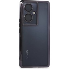 Homestead Newface Vivo V29 Lite Kılıf Razer Lensli Silikon - Mor