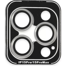 Homestead Joko Apple iPhone 15 Pro Max Pvd Metal Kamera Lens - Gümüş