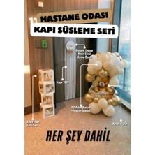 Cansın Event Kişiye Özel Ayıcık Temalı Hastane Odası Kapı Süsleme Seti - Her Şey Dahil Profesyonel Paket