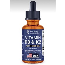 Dr. Berg D3 & K2 With Mct Oil 30 ml Damlalık Form