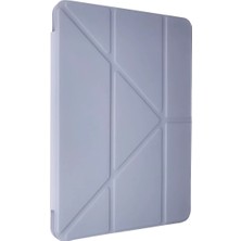 Homestead Newface Samsung Galaxy Tab A9 Plus Kılıf Kalemlikli Mars Tablet Kılıfı - Lila