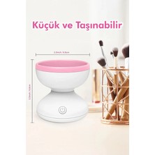 Premini Pratik ve USB Şarjlı Otomatik Makyaj Fırçası Yıkama Cihazı