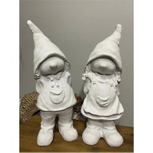 Ham Dekoratif Bahçe Cücesi Çift 58 cm