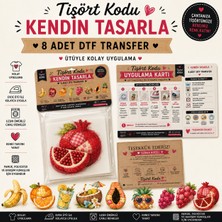 Tişört Kodu – Kendin Tasarla Dtf Transfer Seti (8 Adet)