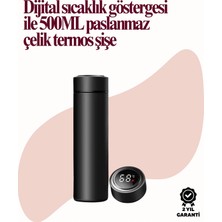 Uzun Süre Isı Koruma Sağlayan Dijital Göstergeli Termos