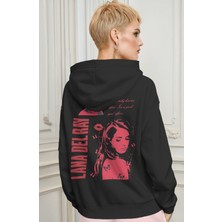 Sevbano Lana Del Rey Şarkıcı Sırt Baskılı Unisex Oversize Premium Hoodie
