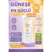 La Joliesse Ultra Sun Protect SPF 50+ Güneş Kremi 100 ml | Hyaluronik Asit, Niacinamide, Argan Yağı ve Vitamin E İçeren | UVA + UVB Geniş Spektrumlu Koruma | Yoğun Nemlendirici Bakım | Vegan