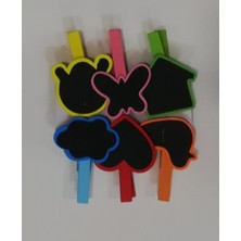 EkoAlışverişDünyam Desenli Notlu Mandal (6'lı Set-10 Paket)