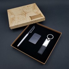 EkoAlışverişDünyam Kalem Çakmak Anahtarlık Silver Set