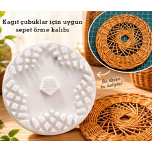 Petek Rattan Kağıt Çubuklara Uygun Sepet Örme Kalıbı