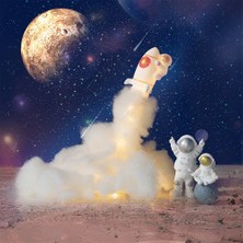 EkoAlışverişDünyam Uçan Astronot Tasarımlı Gece Lambası