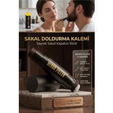 Creatividad Solutions Koyu Kahve Sakal Kapatıcı Stick - Suya Dayanıklı Seyrek Sakallar İçin Dolgunlaştırıcı Kalem 723260