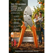 Creatividad Solutions Profesyonel Örs Tipi Budama Makası - Dövme Sk5 Japon Çeliği Güçlü Dal Kesme Makası 723297