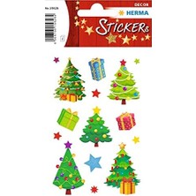 15626 Çıkartma Noel Ağacı Kağıt, Kendinden Yapışkanlı, Kalıcı, 2 Yaprak / 30 Çıkartma