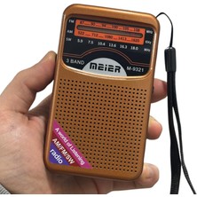 Dexxony M-9321 Şarjlı Dsp Çipli Yüksek Çekim Güçlü Taşınabilir Cep Radyosu