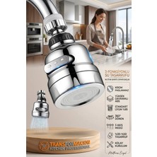 Creatividad Solutions 3 Fonksiyonlu Su Tasarruflu Oynar Başlıklı Mutfak Banyo Eviye Batarya Musluk Başlığı 723242