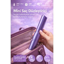 Premini Mini Saç Düzleştirici ve Tarak, Pratik ve Şık Taşınabilir Set