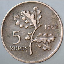 Banknoting 5 Kuruş 1962.