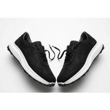 Growish GD0116 Hakiki Nubuk Deri Slip-On Teknoloji Poli Taban Spor Koşu Fitness Antreman Ayakkabısı