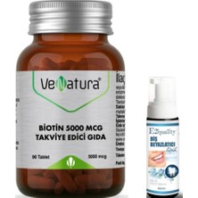 Biotin 5000 Mcg 90 Tablet - Diş Beyazlatıcı Köpük Hediye