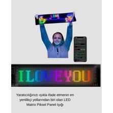 Özssay LED Matrix Piksel Panel Işığı USB Uygulama Kontrollü Kaydırmalı Yazı Ekranı