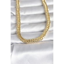 Clariss Gürbelle Özel_cm 14K Gold Renk Kalın Zincir Model 60 cm Kadın Kolye