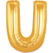Uravas Store U Harf Folyo Balon Altın Renk  40 Inç
