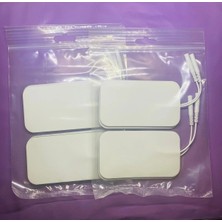 Premini Tens Pedi Yedek 5x9 cm Köpük Yüzey, 4’lü 2 Paket, Elektrik Terapisi Aksesuarı