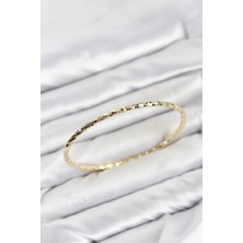 Eco Lounge cm Gold Renk Lazer Kesim 65 mm Bilezik