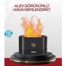 LED Işıklı Buhar Makinesi Alev Efektli Kumandalı Oda Nemlendirici