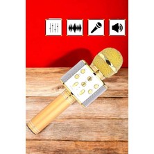Şarjlı ve Uzun Pil Ömürlü Karaoke Mikrofon USB Bellek Destekli, Profesyonel Ses