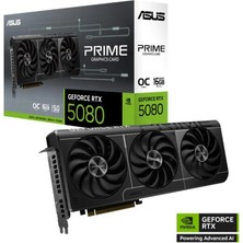 Mbb E-Ticaret Asus Geforce PRIME-RTX5080-O16G 16GB Gddr7 256BIT 1xhdmı 3xdp Ekran Kartı