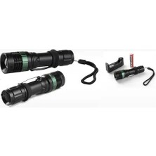 Mbb E-Ticaret Power Style 500 Lumen 600 Metre Işık Uzantılı Zoomlu Şarjlı El Feneri 6109